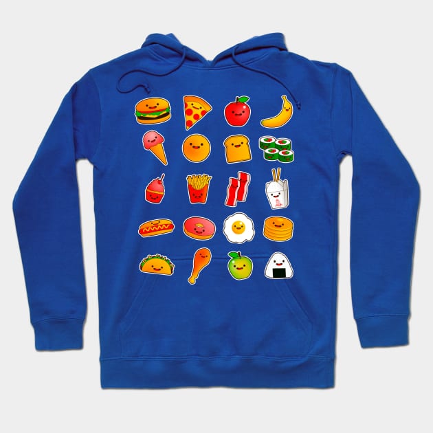 Happy Food Hoodie by MIKELopez